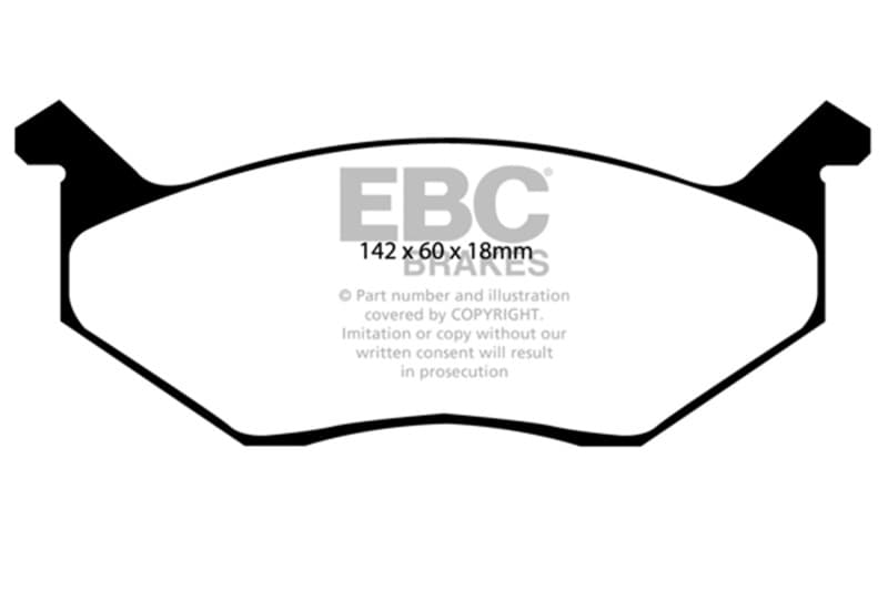 EBC Yellowstuff Brake Pad Set for Street and Track Driving High Performance - Image 2