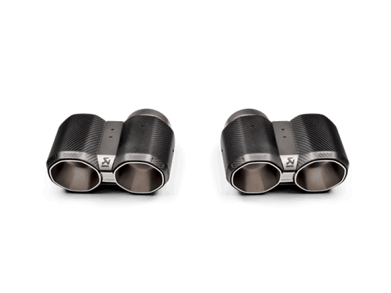 Akrapovic Tail Pipe Set for BMW G87 M2 G80 M3 G82 M4 Octagonal Carbon Design