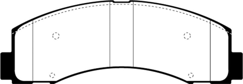 EBC Greenstuff Brake Pad Set for 4x4 Heavy Duty Low Wear Offroad Resistant