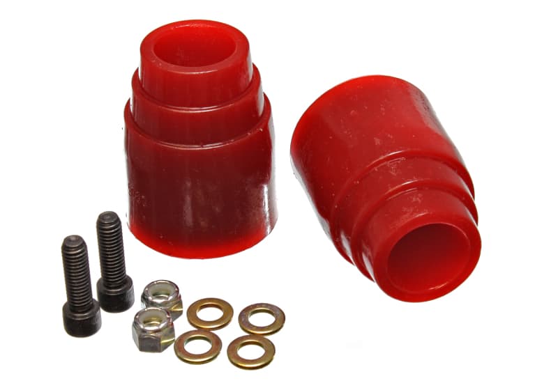Energy Suspension Bump Stops for Control Arms Red Hyper-Flex Polyurethane - Image 2