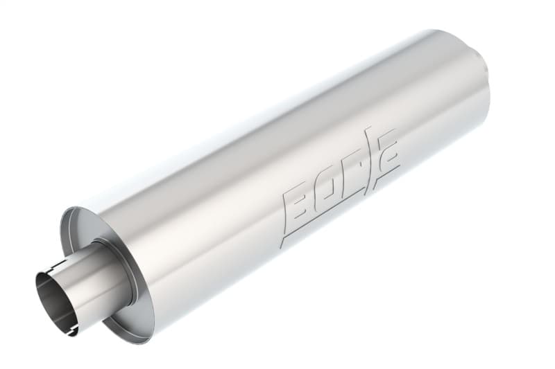 Borla Universal Muffler for Trucks Long Body T-304 Stainless Steel Free Flow - Image 3