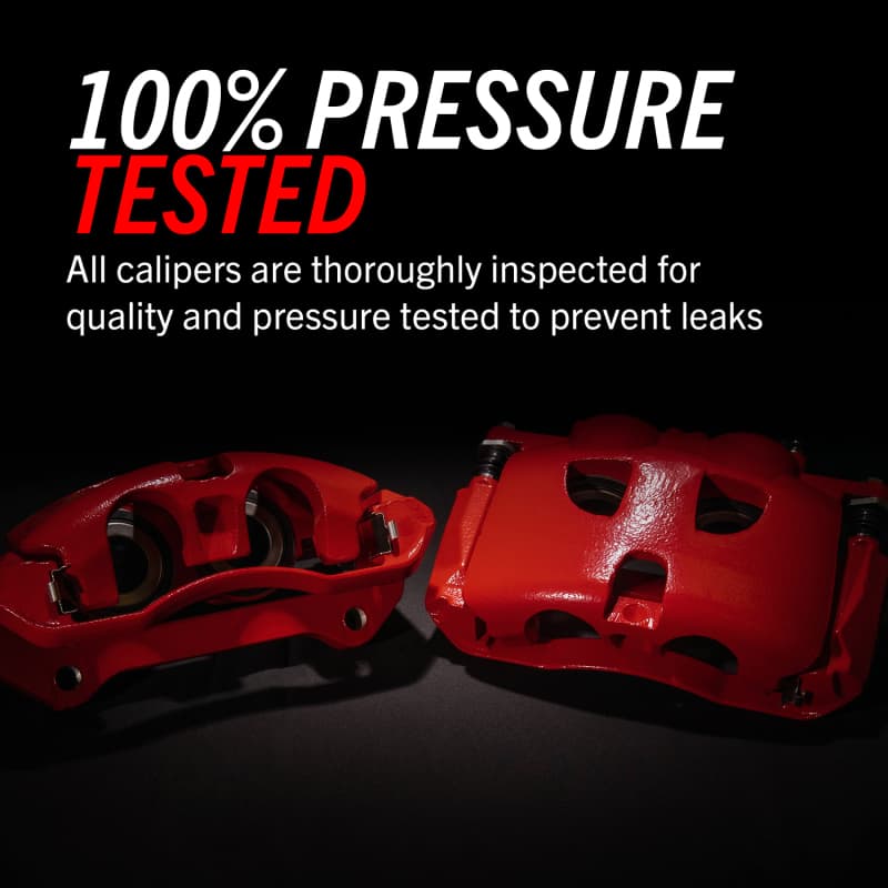 PowerStop Brake Calipers Powder Coated Red Pair Durable High-Temp Finish - Image 4
