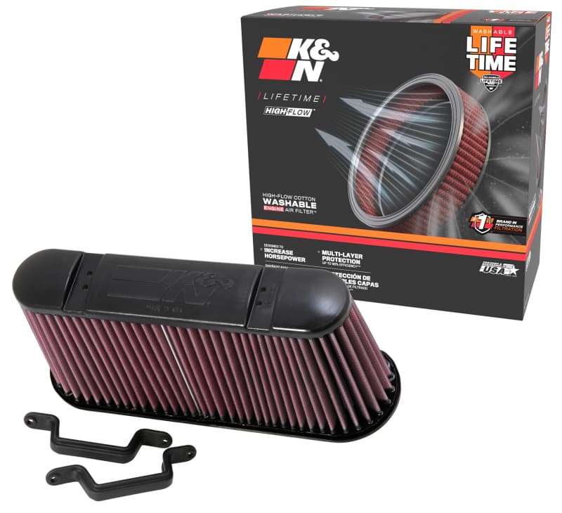 K&N Engineering Drop-In High-Flow Washable Air Filter E-0782 - Image 3