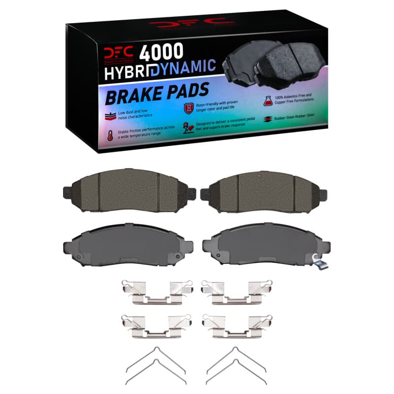 DFC 4000 HybriDynamic Brake Pads Consistent Pedal Feel Low Dust Low Noise