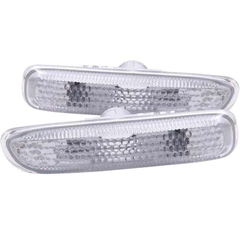 ANZO Side Marker Light Assembly for Chevy C6 Clear Lens Chrome Pair
