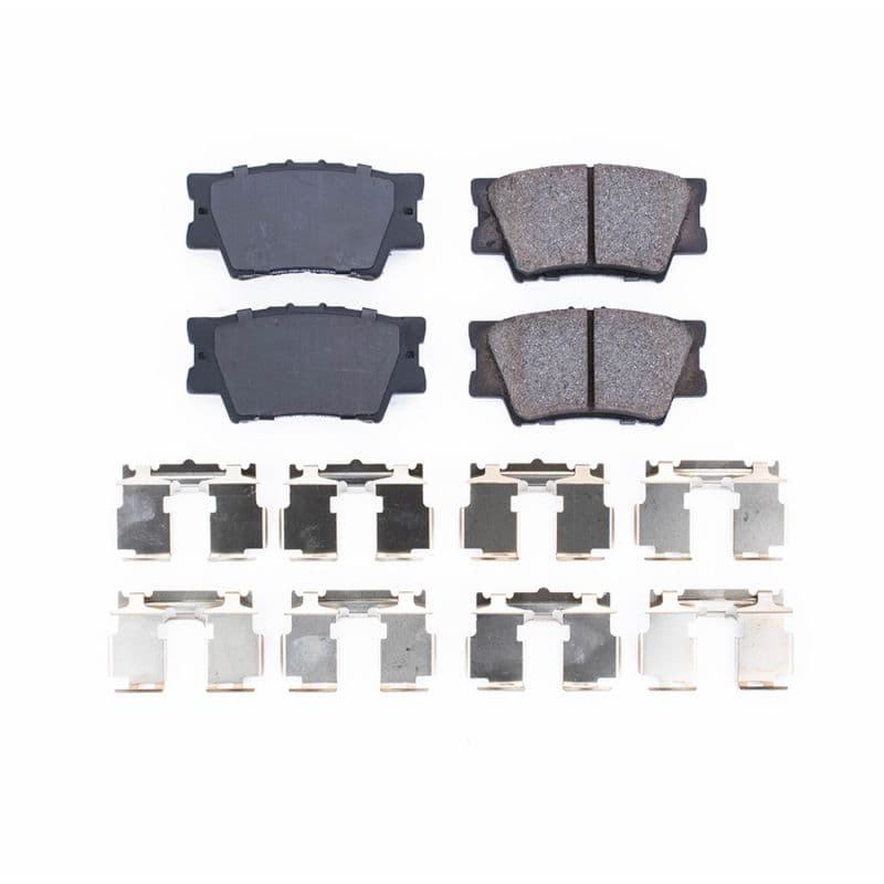PowerStop Z17 Evolution Plus Ceramic Brake Pads for Stock Fitment with Stainl...