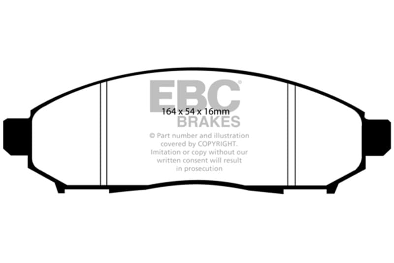 EBC Greenstuff Brake Pad Set for 4x4 Heavy Duty Low Wear Offroad Resistant - Image 2