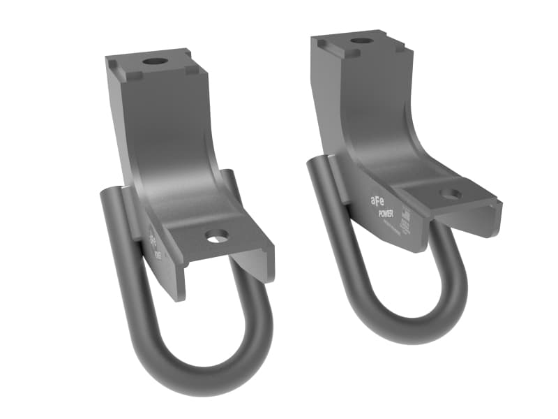 aFe Tow Hooks for Toyota Tundra 3/4" Solid Steel Front Recovery Loops