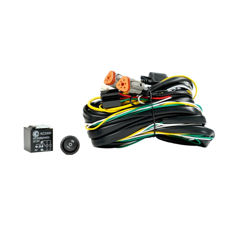 KC HiLiTES Wiring Harness Relay Kit with 40A Relay for Two 130W Lights