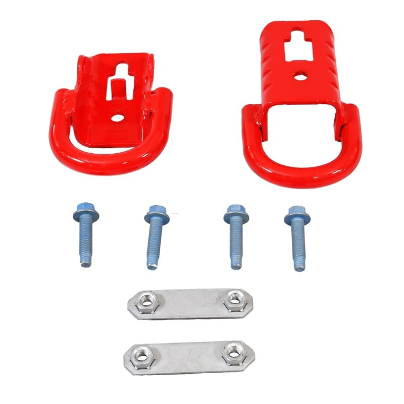 Ford Racing Tow Hook Kit for 2017-2021 Super Duty Steel Powder Coated Red