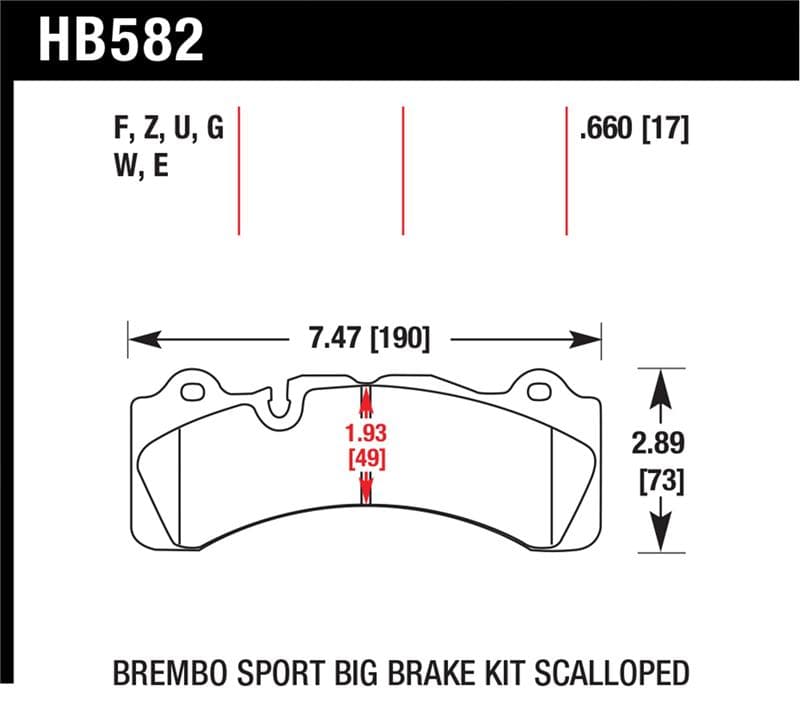 Hawk Performance HPS Brake Pad Set for Street Vehicles High Friction Compound