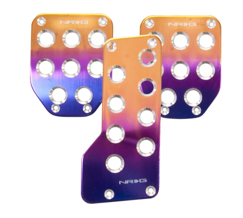 NRG Aluminum Sport Pedals M/T Purple Titanium Fade - Image 2