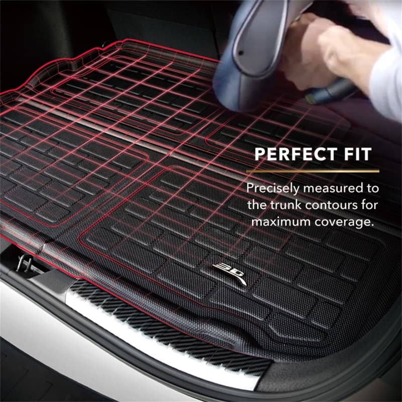 3D MAXpider Cargo Liner for Custom Fit Vehicles Three-Layer Carbon Fiber Texture - Image 4