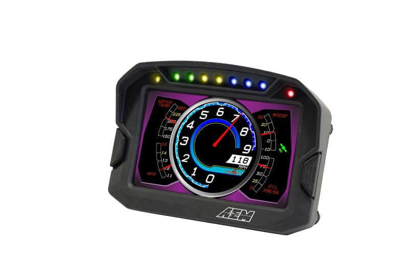 AEM CD-5 Carbon Digital Dash Display with Shift Lights - Image 3
