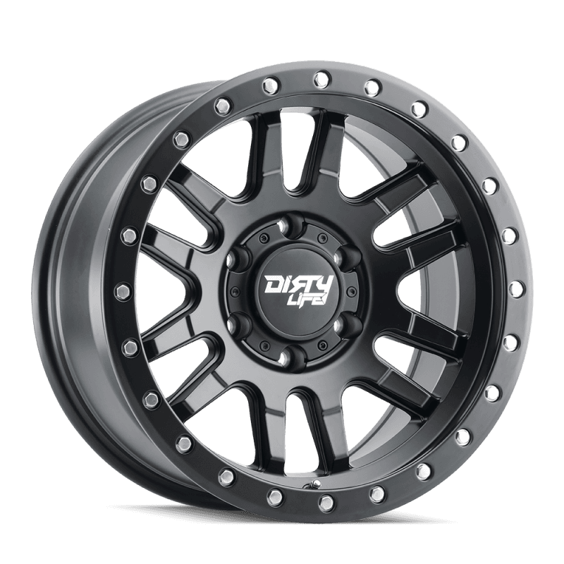 Dirty Life Canyon Pro 17x9 5x127 Matte Black Beadlock Wheel