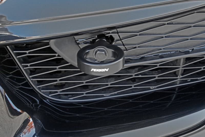 Perrin Performance Tow Hook Kit for 20-25 Toyota Supra Front Black - Image 3