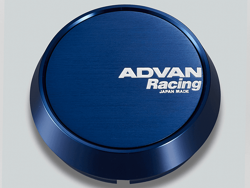 Advan Center Caps 63mm Blue Anodized Middle Centercap