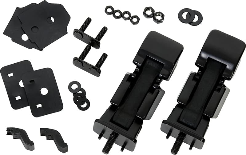 Kentrol Hood Safety Catch for 07-18 Jeep Wrangler JK - Powdercoat Black Pair