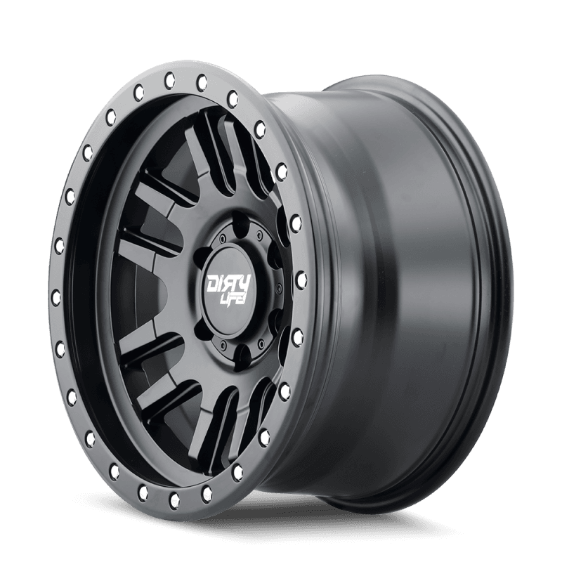 Dirty Life Canyon Pro 9309 17x9 6x139.7 Beadlock Wheel Matte Black - Image 2