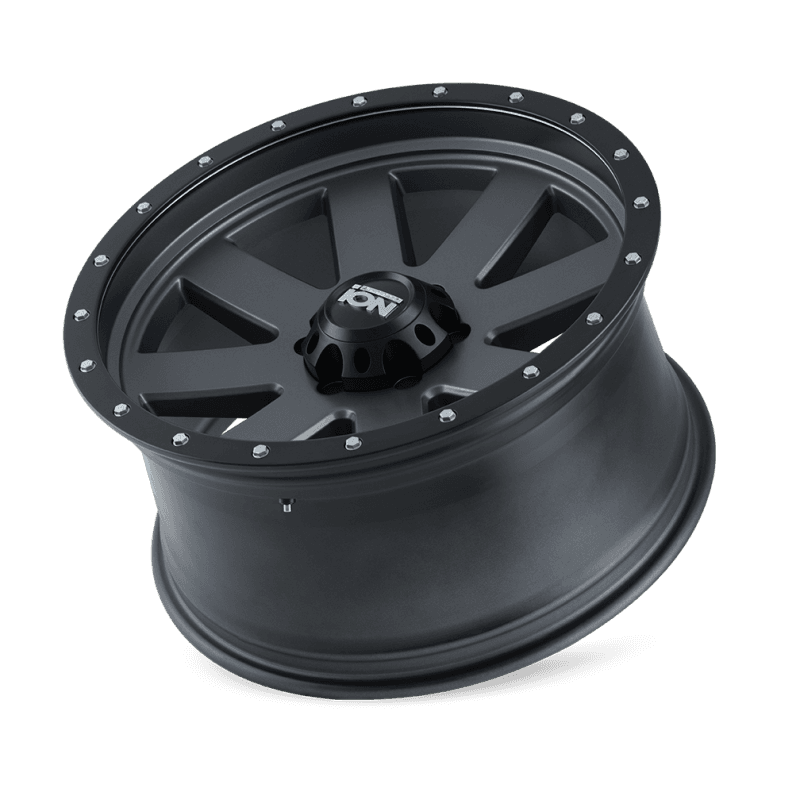 ION Wheels 134 Series 18x10 5x139.7 Matte Gunmetal Black Beadlock Wheel - Image 5