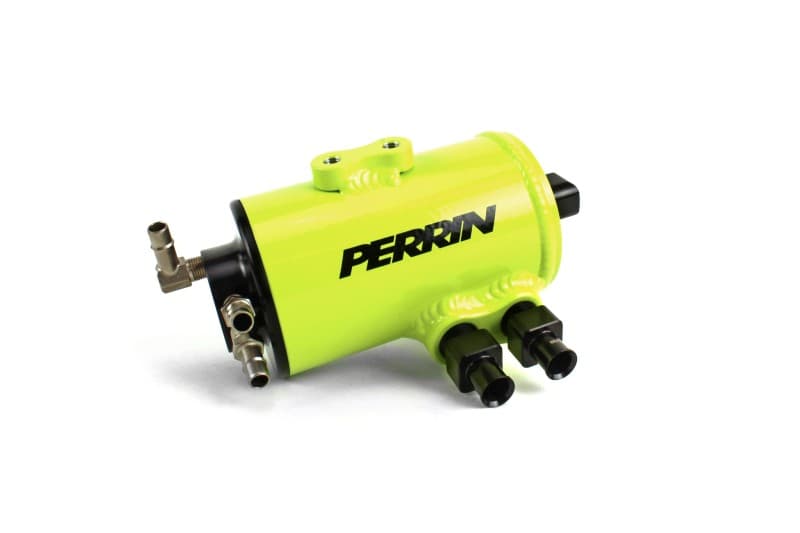 Perrin Performance Air Oil Separator for Subaru WRX/STI/LGT OBXT FMIC Neon Ye... - Image 4