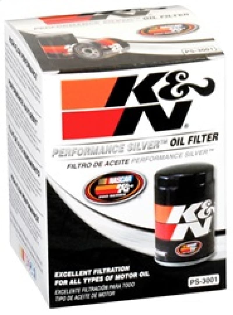 K&N Engineering Oil Filter Pro Series High Flow Silver Canister PS-3001 - Image 3