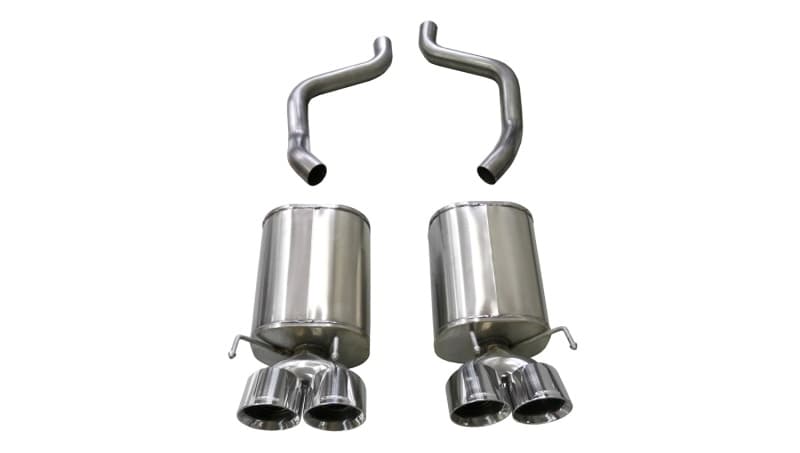 CORSA Performance Axle-Back Exhaust for Chevy C6 with Reflective Sound Cancel...