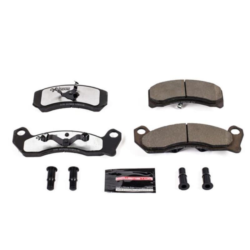 PowerStop Z26 Ceramic Brake Pads for Muscle Cars Low-Dust Carbon-Fiber Compound