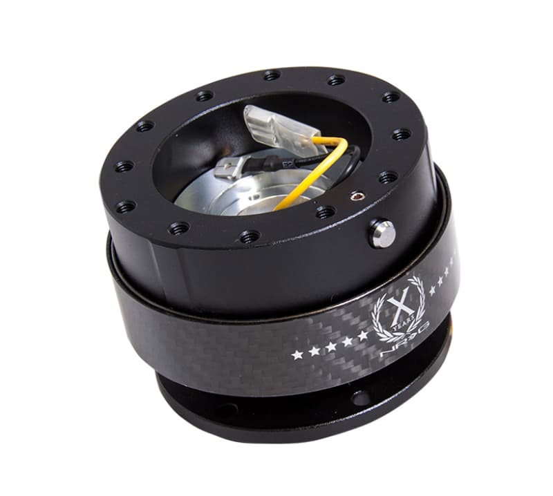 NRG Quick Release Gen 2.0 Steering Wheel Hub Black Carbon Fiber Ring - Image 4
