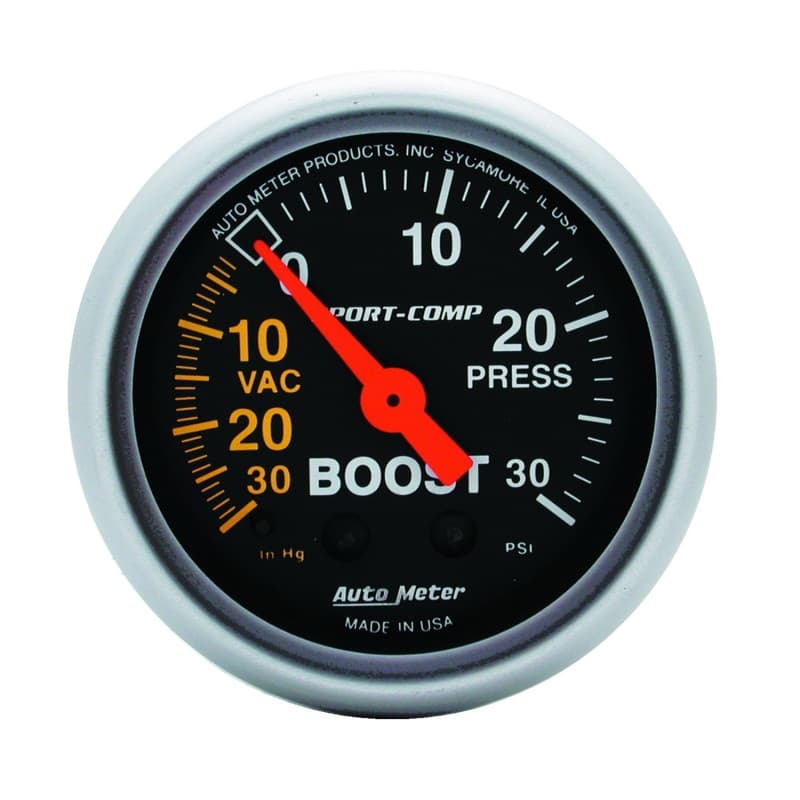 AutoMeter Mechanical Boost/Vac Gauge 1/8" NPT Pressure Connection - Image 2