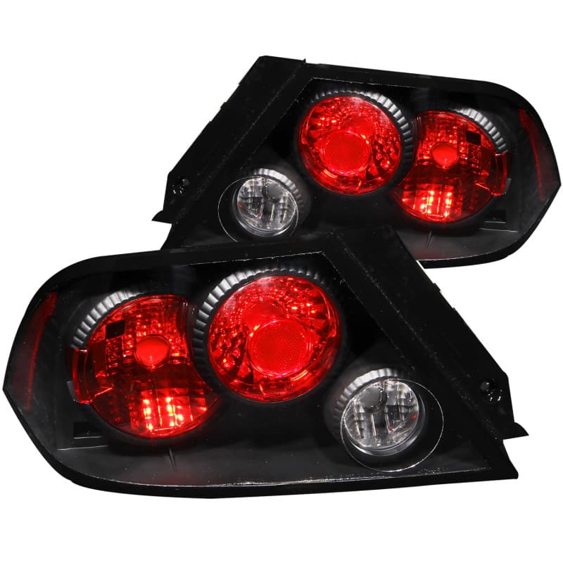 ANZO Tail Light Assembly Pair Clear Lens Black Housing - Image 2
