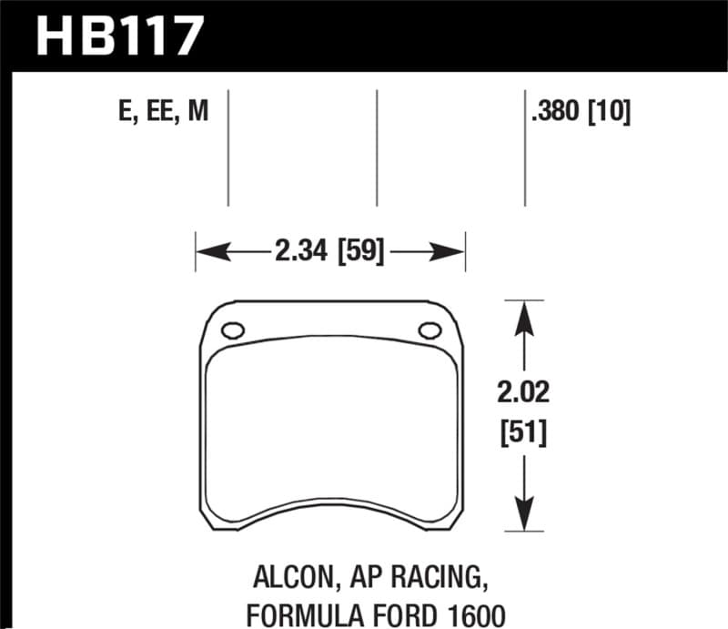 Hawk Performance Blue 9012 Brake Pad Set High Performance Street Compound - Image 2