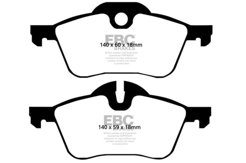 EBC Yellowstuff Brake Pad Set for Street and Track Driving High-Performance - Image 2