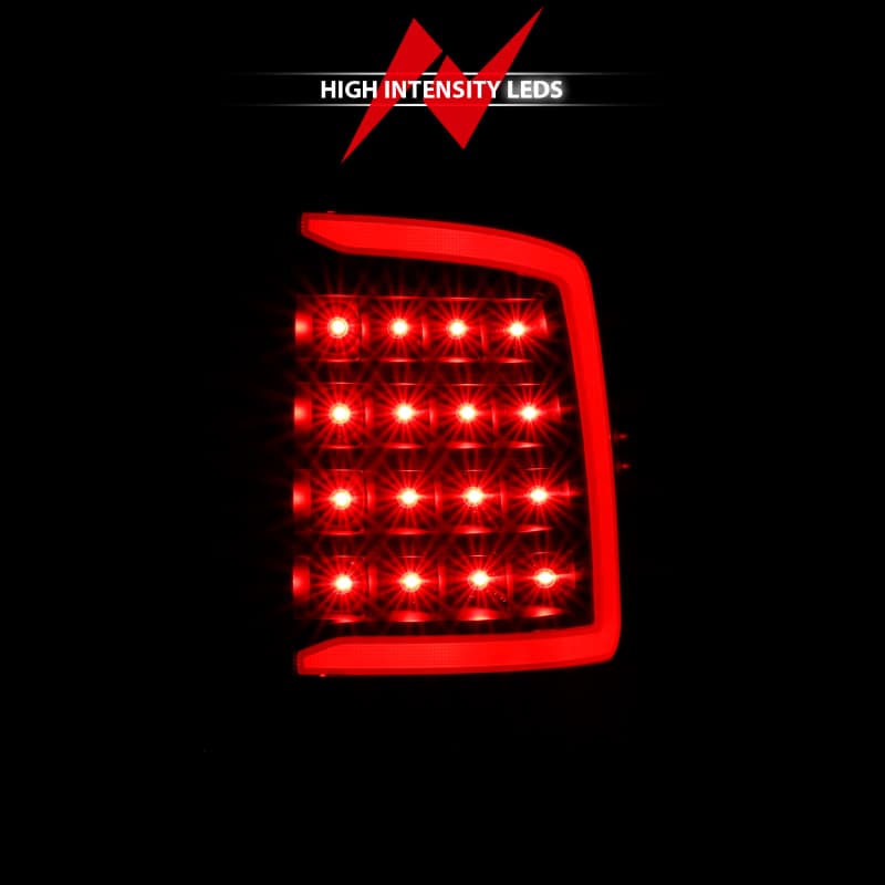 ANZO LED Taillight Assembly for Chevy C6 Pair Smoke Lens Plank Style - Image 5