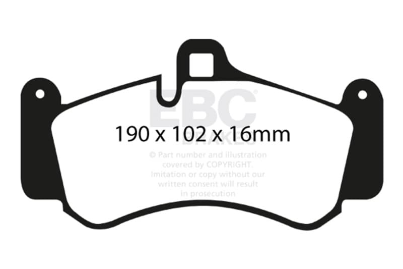EBC Yellowstuff Brake Pad Set for Street and Track Driving High Performance - Image 2