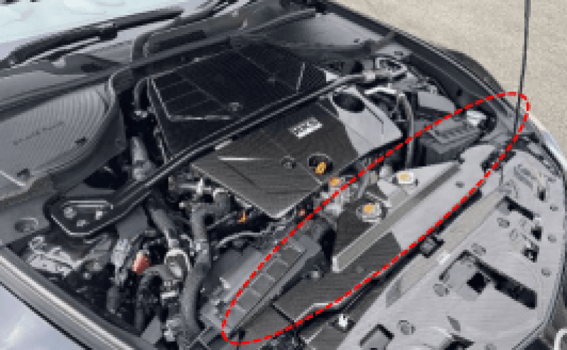 HKS Radiator Cover for 2023 Nissan Z Dry Carbon Fiber