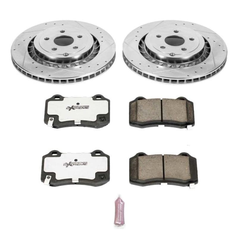 PowerStop Z26 Street Warrior Brake Kit for Muscle Cars Drilled Slotted Rotors...