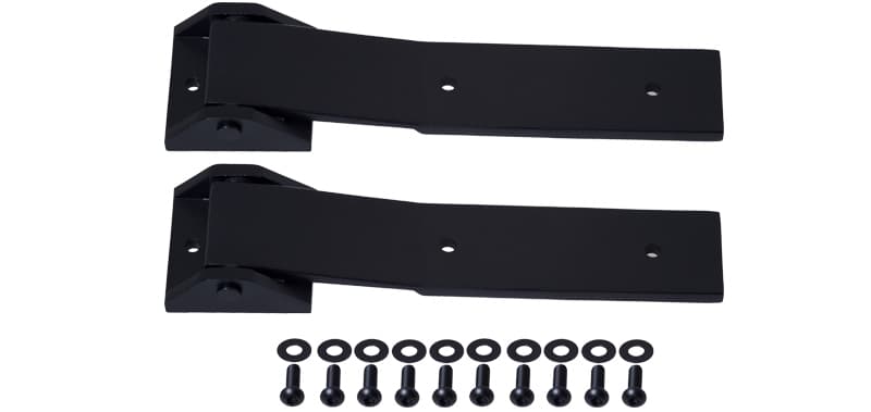Kentrol Tailgate Hinge Pair for 07-18 Jeep Wrangler JK Textured Black