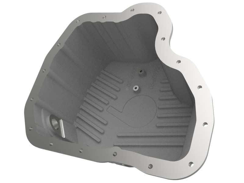 aFe Power Cast Aluminum Oil Pan Cover with Magnetic Drain Plug - Image 3