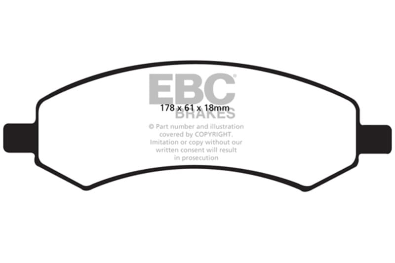 EBC Yellowstuff Brake Pad Set for Street & Track Driving High-Performance Ara... - Image 2