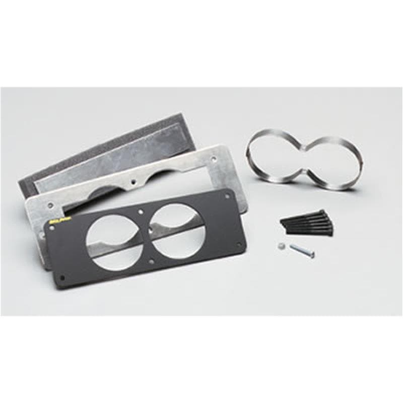 AutoMeter Dual 2 5/8" Gauge Pod Mount for Mustang 87-93 Fox Black