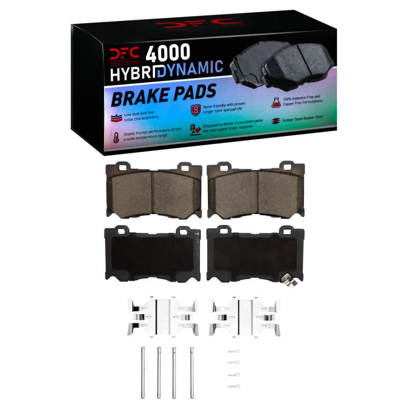 DFC 4000 HybriDynamic Brake Pads Consistent Pedal Feel Low Dust Low Noise