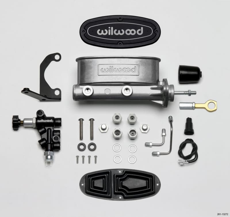 Wilwood Aluminum Tandem Master Cylinder Kit for Early Ford Mustang with Propo...