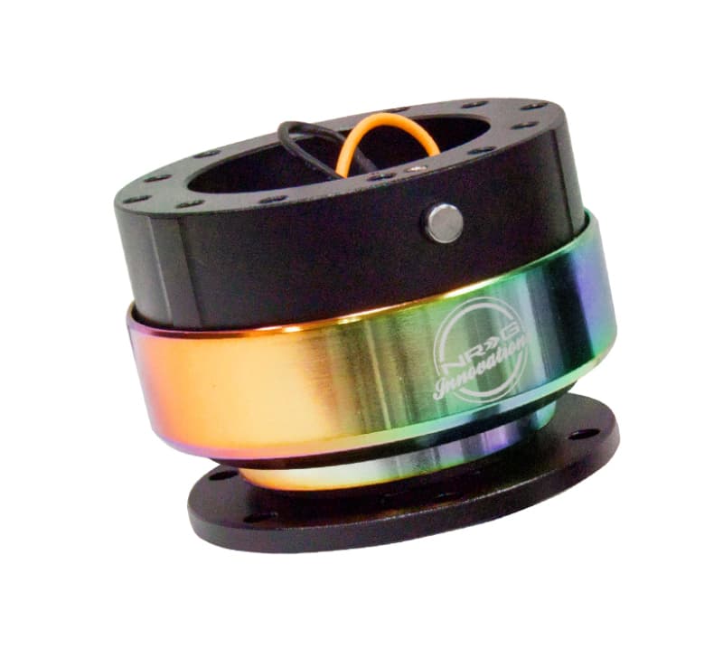 NRG Quick Release Gen 2.0 for Steering Wheels Black Body Neochrome Ring - Image 2