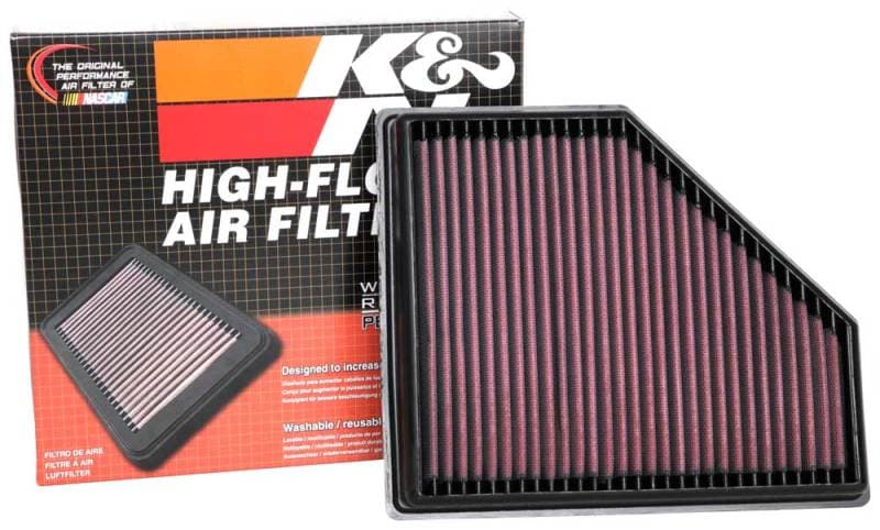 K&N Engineering Drop-In Air Filter Washable Reusable High-Flow for Universal Fit - Image 4