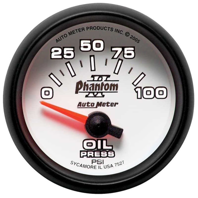 AutoMeter Phantom II Oil Pressure Gauge with Air Core Movement - Image 4