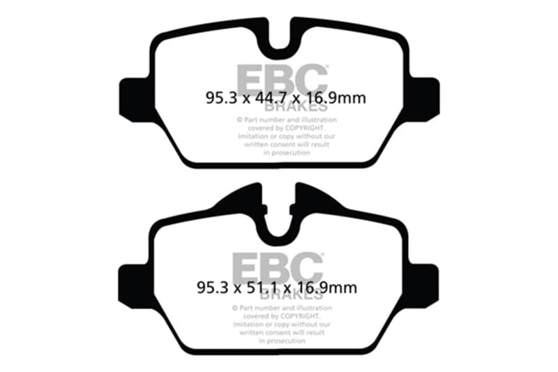 EBC Yellowstuff Brake Pad Set for Street and Track Driving High Performance - Image 2