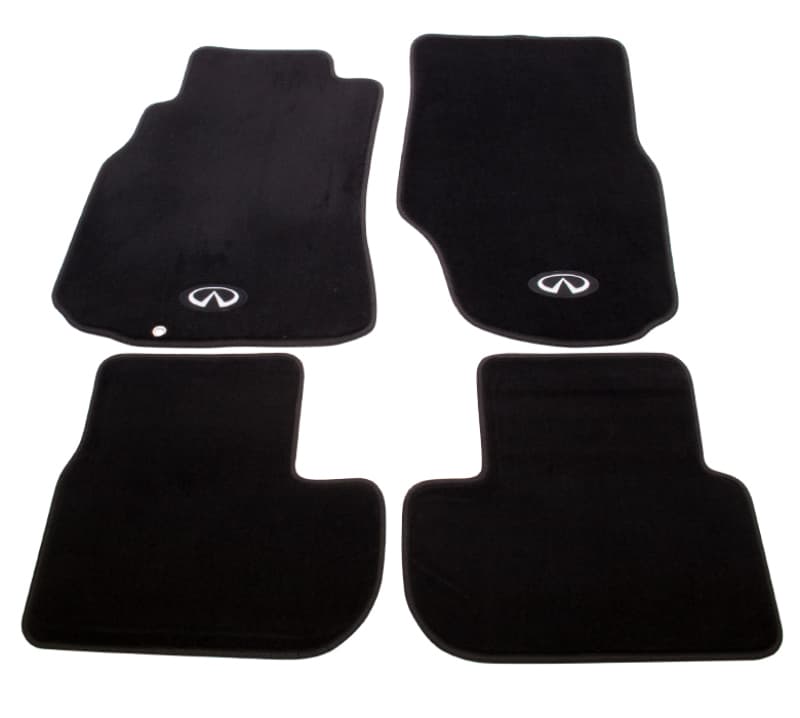 NRG Floor Mats for 03-06 Infiniti G35 4pc with Infiniti Emblem Logo