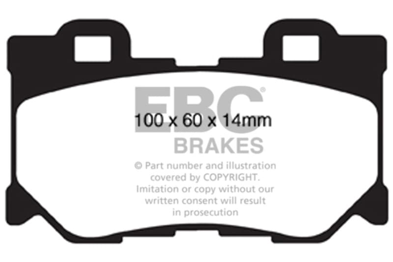 EBC Bluestuff NDX Brake Pad Set High Friction Sport & Race Material - Image 4