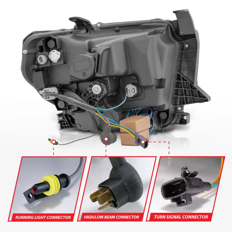 ANZO Crystal LED Headlights for Chevy C6 Clear Lens Replacement - Image 5